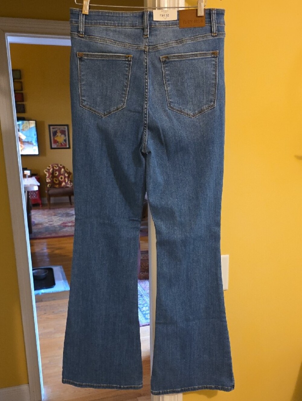 Judy Blue Medium Wash Flare Jeans - Picture 3 of 4
